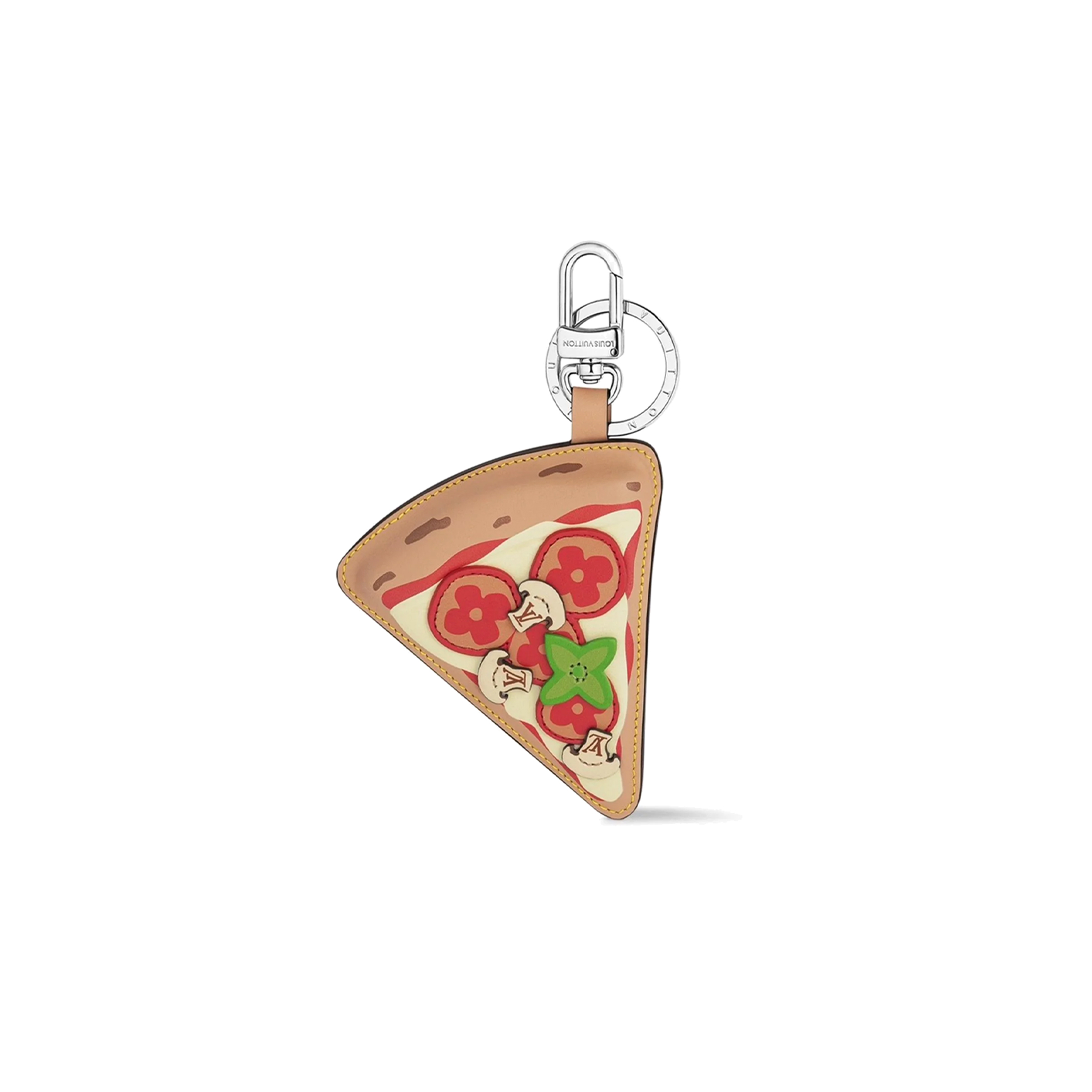 LOUIS VUITTON PIZZA KEYCHAIN CHARM M02189